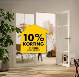 Bouwhof 10% Korting op Svedex binnendeuren aanbieding