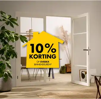 10% Korting op Svedex binnendeuren