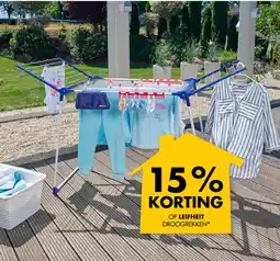 Bouwhof 15% Korting op Leifheit droogrekken aanbieding
