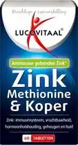 Wehkamp Lucovitaal Zink Methionine & Koper - 60 tabletten aanbieding