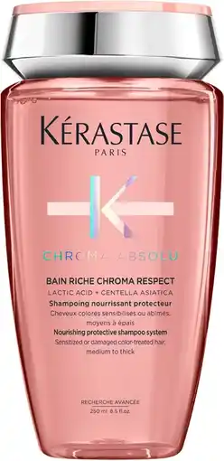 Bol.com Kérastase Chroma Absolu Bain Riche Chroma Respect - Shampoo voor Gekleurd Haar - 250ml aanbieding
