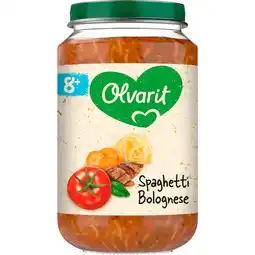 Etos Olvarit Spaghetti Bolognese Babyhapje 8+ maanden 200 GR aanbieding