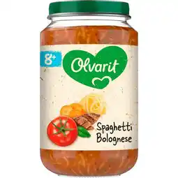 Etos Olvarit Spaghetti Bolognese Babyhapje 8+ maanden 200 GR aanbieding