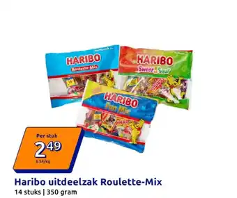 Action Haribo uitdeelzak Roulette-Mix aanbieding