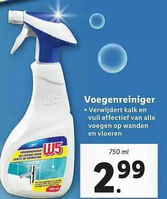 Lidl W5 Voegenreiniger aanbieding