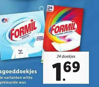 Lidl Formil Wasgoeddoekjes aanbieding