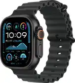 Bol.com Apple Watch Ultra 2 zwart titanium - zwart ocean-bandje aanbieding