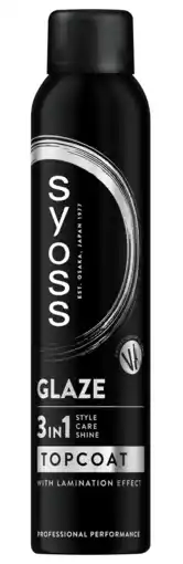 De Online Drogist Syoss Glaze 3-in-1 Topcoat Haarspray aanbieding