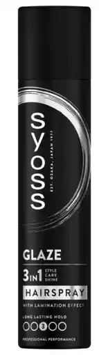 De Online Drogist Syoss Glaze 3-in-1 Haarspray aanbieding