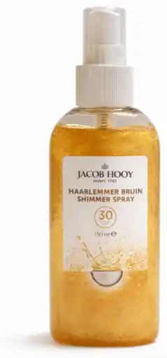 De Online Drogist Jacob Hooy Haarlemmer Bruin Shimmer Spray SPF30 aanbieding