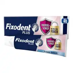 Etos Fixodent Plus Frisse Smaak Kleefpasta 40 gram aanbieding