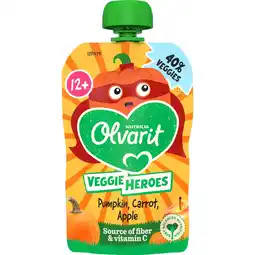 Etos Olvarit Knijpfruit Pompoen Wortel Appel 12+ maanden 100 gram aanbieding