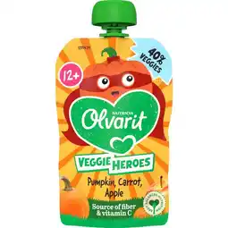 Etos Olvarit Knijpfruit Pompoen Wortel Appel 12+ maanden 100 gram aanbieding