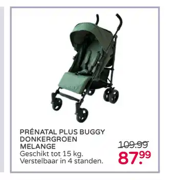 Prenatal Plus Buggy Donkergroen Melange 15 kg aanbieding