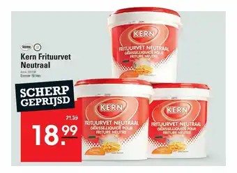 De Kweker Kern Frituurvet Neutraal Emmer 10 liter aanbieding