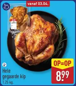 ALDI Hele gegaarde kip aanbieding
