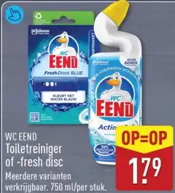 ALDI Wc eend Toiletreiniger of-fresh disc aanbieding