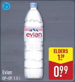 ALDI Evian aanbieding