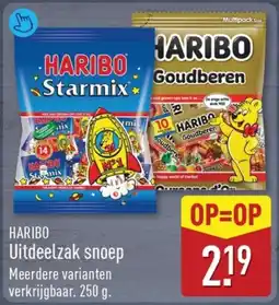 ALDI Haribo uitdeelzak snoep aanbieding