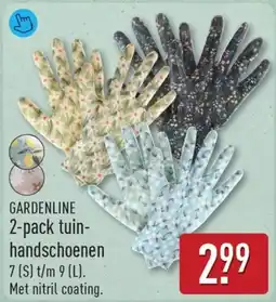 ALDI Gardenline 2-pack tuin- handschoenen aanbieding