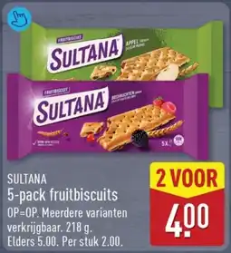 ALDI Sultana 5-pack fruitbiscuits aanbieding