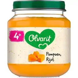 Etos Olvarit Pompoen Rijst Babyhapje 4+ maanden 125 GR aanbieding