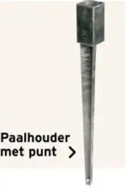 GAMMA Paalhouder met punt aanbieding
