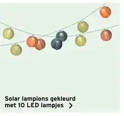 GAMMA Solar lampions gekleurd met 10 LED lampjes aanbieding