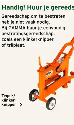 GAMMA Tegel-/ klinkerknipper aanbieding