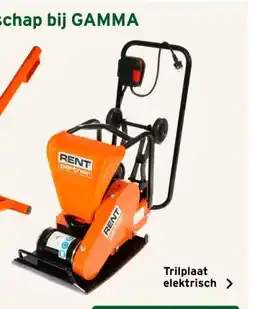 GAMMA Trilplaat elektrisch aanbieding