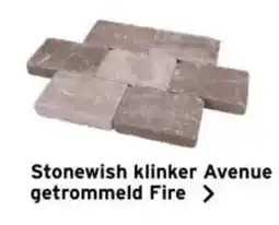 GAMMA Stonewish klinker Avenue getrommeld Fire aanbieding