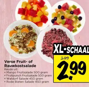 Vomar Voordeelmarkt Verse Fruit- of Rauwkostsalade aanbieding
