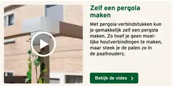 Zelf een pergola maken
