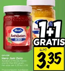 Vomar Voordeelmarkt Hero Jam Zero aanbieding