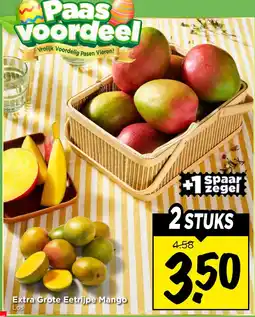 Vomar Voordeelmarkt Extra Grote Eetrijpe Mango aanbieding