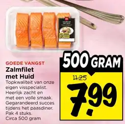 Vomar Voordeelmarkt GOEDE VANGST Zalmfilet met Huid aanbieding