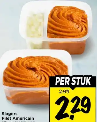 Vomar Voordeelmarkt Slagers Filet Americain aanbieding