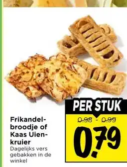 Vomar Voordeelmarkt Frikandel- broodje of Kaas Uien- kruier aanbieding
