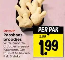 Vomar Voordeelmarkt Paashaas- broodjes aanbieding
