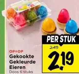 Vomar Voordeelmarkt Gekookte Gekleurde Eieren aanbieding
