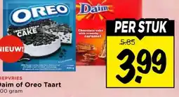 Vomar Voordeelmarkt Daim of Oreo Taart aanbieding