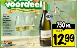 Vomar Voordeelmarkt Patrice Moreux Sancerre Wijn aanbieding