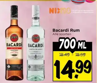 Vomar Voordeelmarkt Bacardi Rum aanbieding