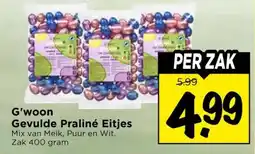 Vomar Voordeelmarkt G'woon Gevulde Praliné Eitjes aanbieding