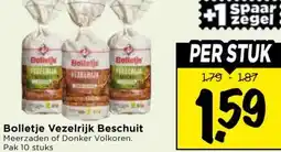 Vomar Voordeelmarkt Bolletje Vezelrijk Beschuit aanbieding