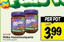 Vomar Voordeelmarkt Milka Hazelnootpasta aanbieding