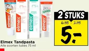 Vomar Voordeelmarkt Elmex Tandpasta aanbieding