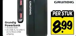 Vomar Voordeelmarkt Grundig Powerbank aanbieding