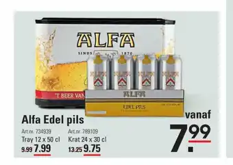 De Kweker Alfa Edel pils Tray 12 x 50 cl aanbieding