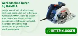 GAMMA Gereedschap huren bij GAMMA aanbieding